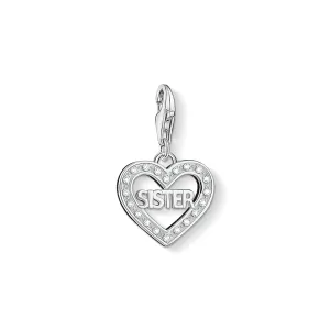 Thomas Sabo Jewellery Thomas Sabo Charm Club Sterling Silver Cubic Zirconia Sister Charm