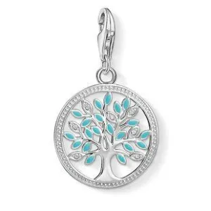 Thomas Sabo Jewellery Thomas Sabo Charm Club Sterling Silver Enamel Tree Of Love Charm