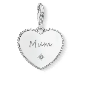 Thomas Sabo Jewellery Thomas Sabo Charm Club Sterling Silver Heart Mum Charm D