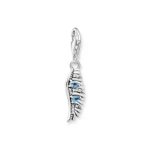 Thomas Sabo Jewellery Thomas Sabo Charm Club Sterling Silver Phoenix Feather Blue Stones Charm