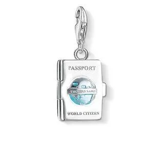 Thomas Sabo Jewellery Thomas Sabo Charm Club Sterling Silver Turquoise Passport Charm