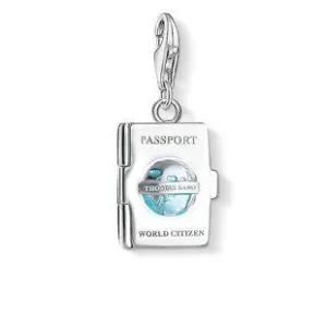 Thomas Sabo Jewellery Thomas Sabo Charm Club Sterling Silver Turquoise Passport Charm