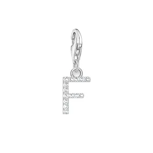 Thomas Sabo Jewellery Thomas Sabo Charmista Sterling Silver Letter F Charm Pendant