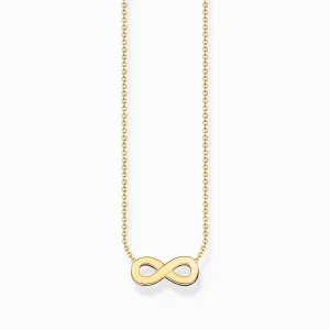 Thomas Sabo Jewellery Thomas Sabo Gold Plated Sterling Silver Infinity Necklace