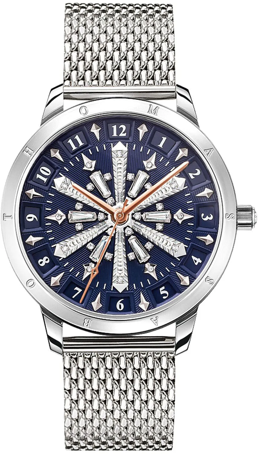 Thomas Sabo Jewellery Thomas Sabo Snowflakes 3D Optics Blue Silver Ladies Watch