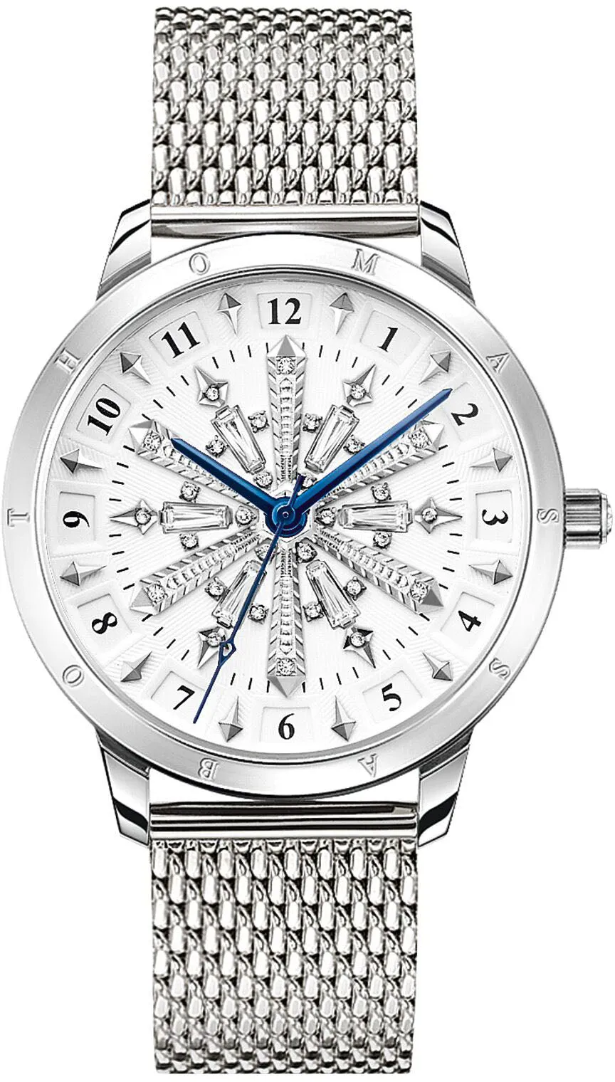 Thomas Sabo Jewellery Thomas Sabo Snowflakes 3D Optics White Silver Ladies Watch