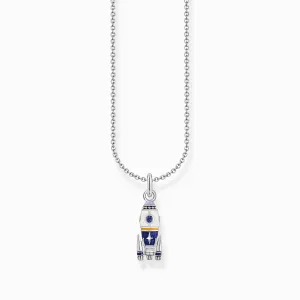 Thomas Sabo Jewellery Thomas Sabo Sterling Silver Rocket Enamel Necklace