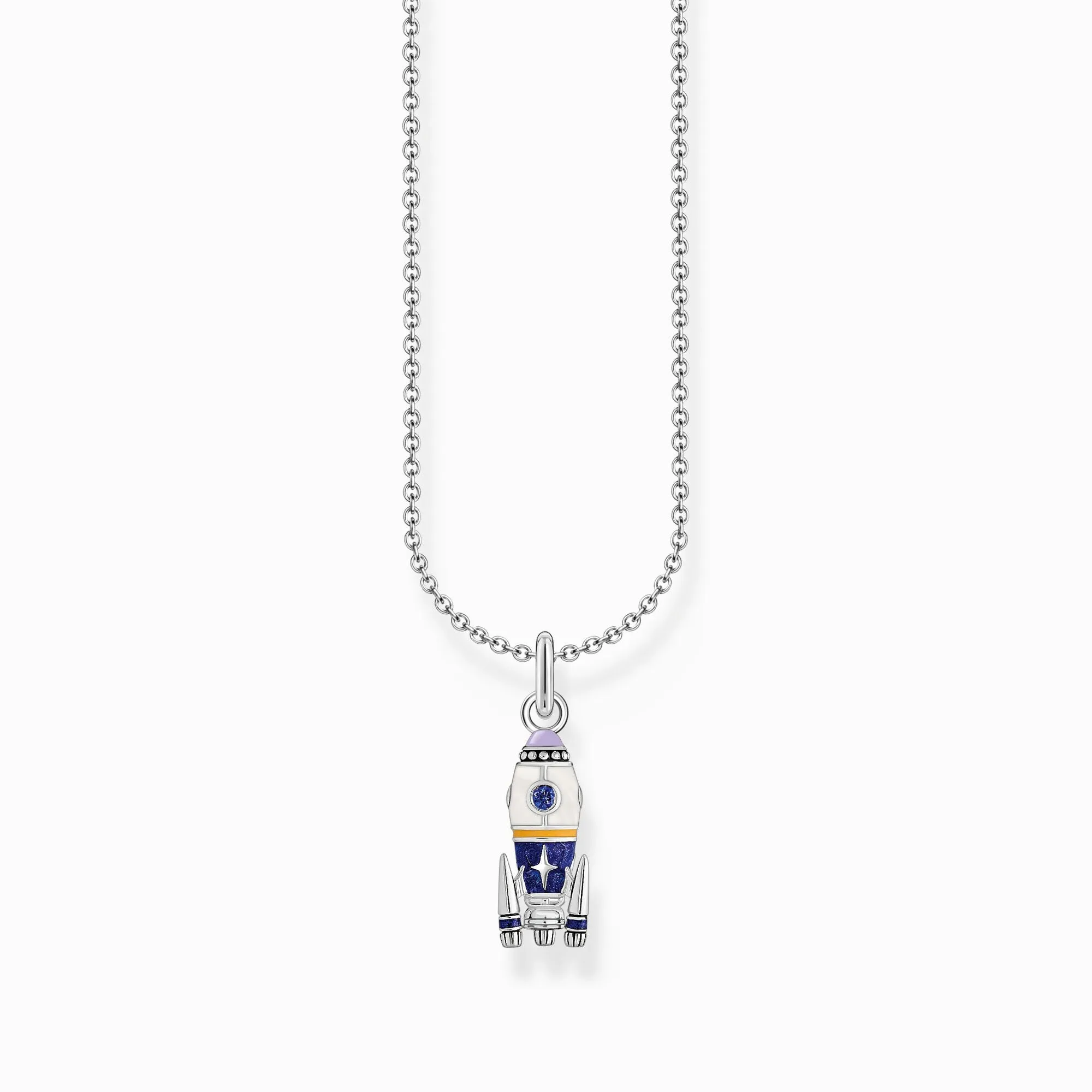 Thomas Sabo Jewellery Thomas Sabo Sterling Silver Rocket Enamel Necklace