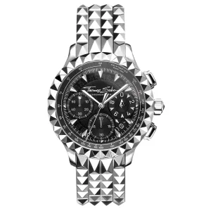 Thomas Sabo Mens Watches Men's Watch Rebel At Heart Chronograph Silver Black
