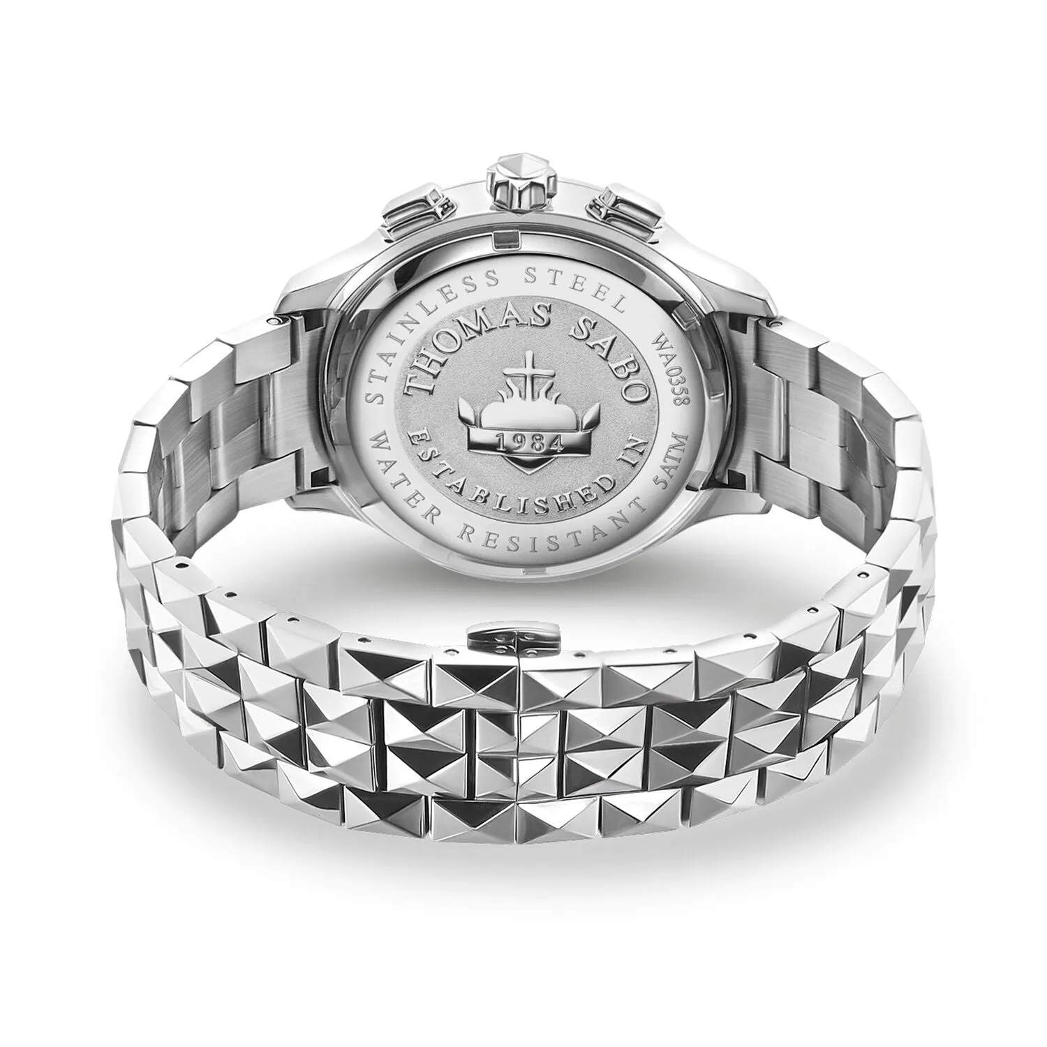 Thomas Sabo Mens Watches Men's Watch Rebel At Heart Chronograph Silver Black