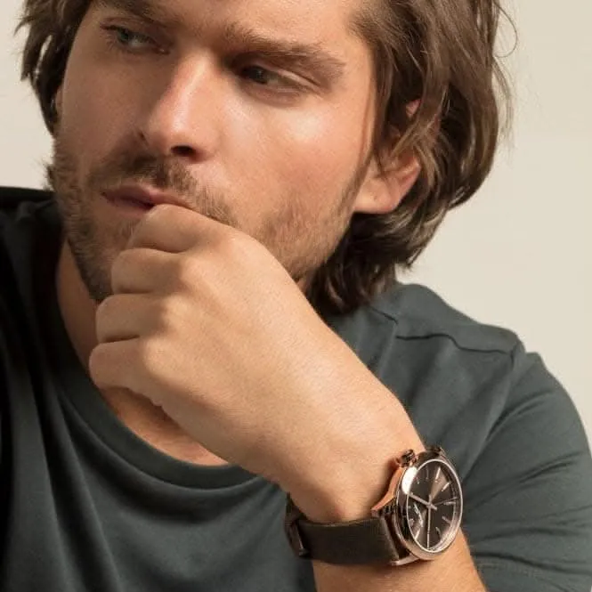 Thomas Sabo Rebel At Heart Brown Steel Leather Watch  WA0314-266-205