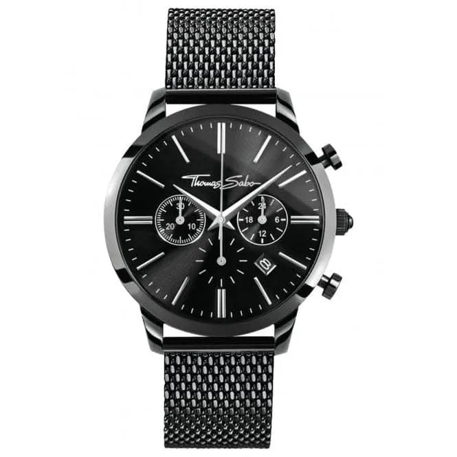 Thomas Sabo Rebel Spirit Chrono Mens Black Watch WA0291-287-203