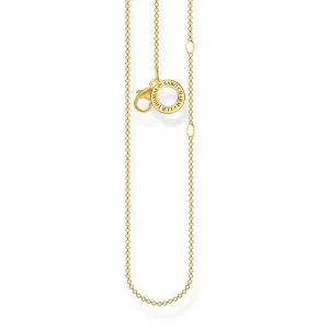 Thomas Sabo Silver Jewellery Gold Plated Sterling Silver Thomas Sabo Anchor Chain 38-45cm