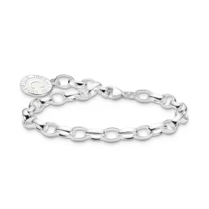 Thomas Sabo Silver Jewellery Thomas Sabo Sterling Silver Charmista Chunky Belcher 19cm Bracelet