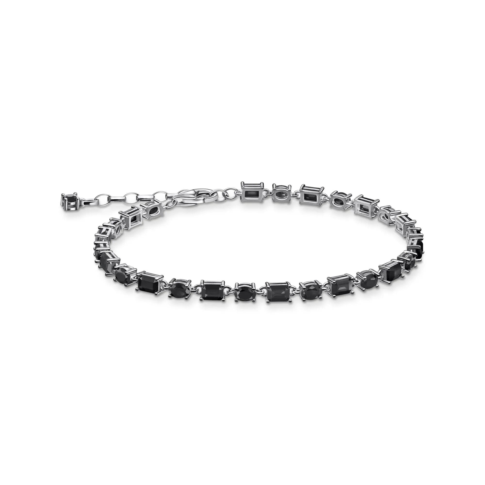Thomas Sabo Womens Bracelets Blackened bracelet with zirconia