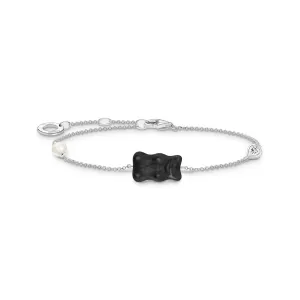 Thomas Sabo Womens Bracelets Bracelet with black Goldbear, freshwater pearl & zirconia