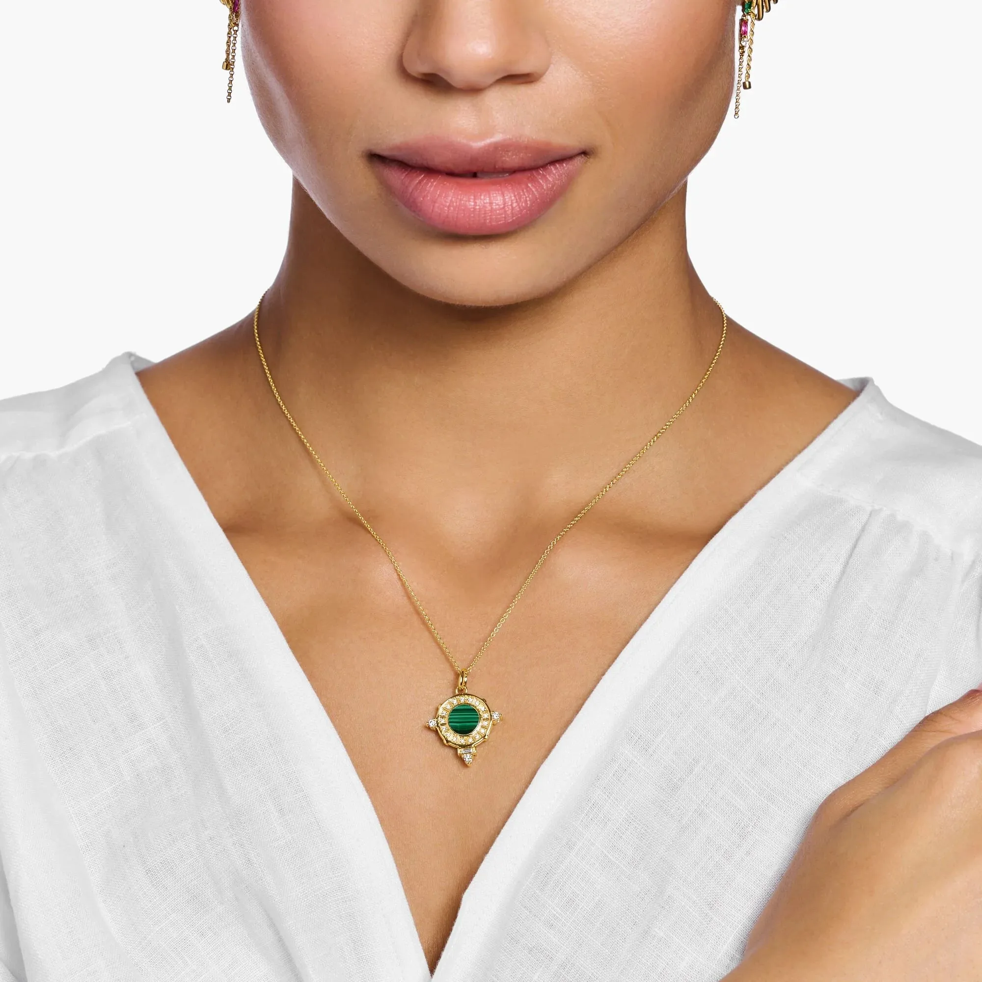 Thomas Sabo Womens Necklaces Coin Gold Necklace
