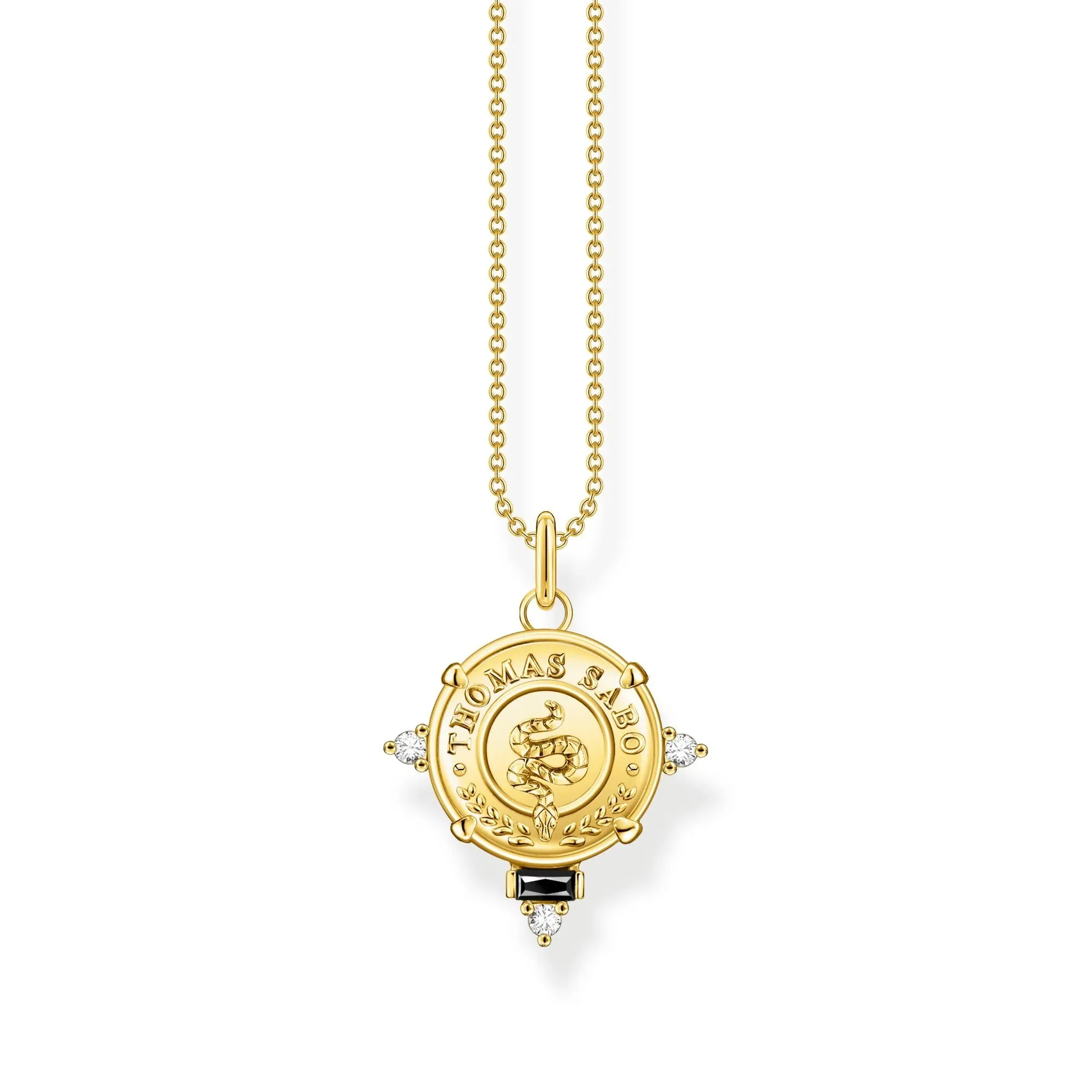 Thomas Sabo Womens Necklaces Coin Gold Necklace