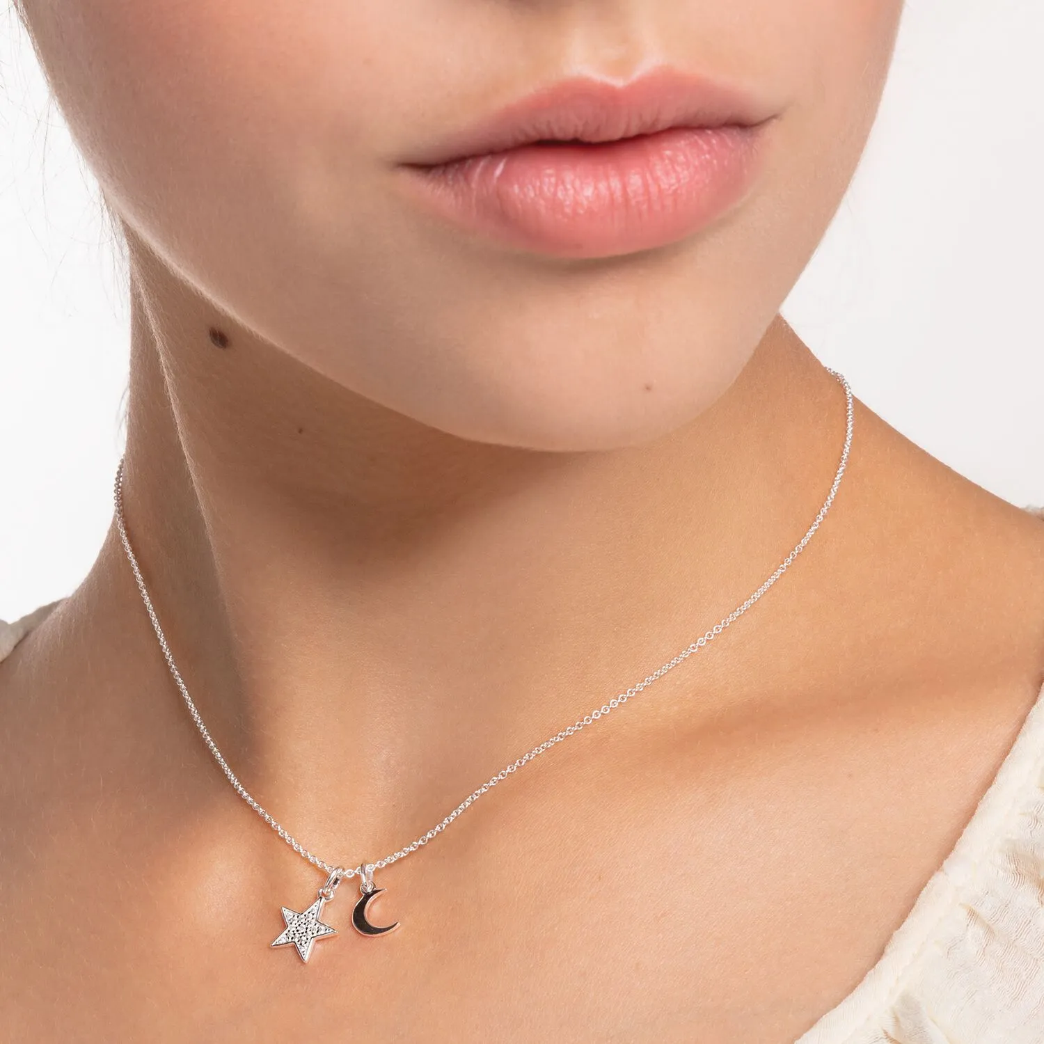 Thomas Sabo Womens Necklaces Necklace Star & Moon