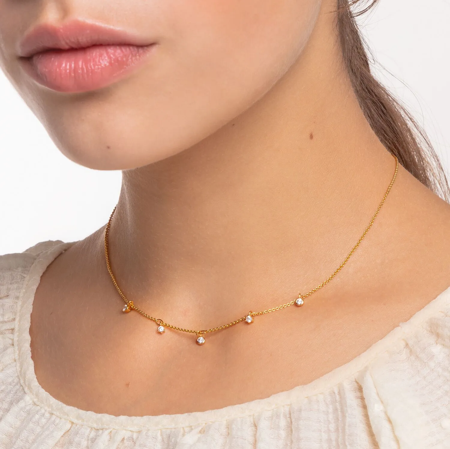 Thomas Sabo Womens Necklaces Necklace White Stones