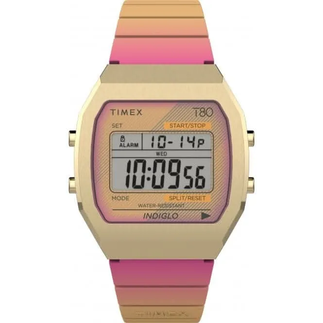 Timex 80 Pink Stainless Steel Watch TW2V74400