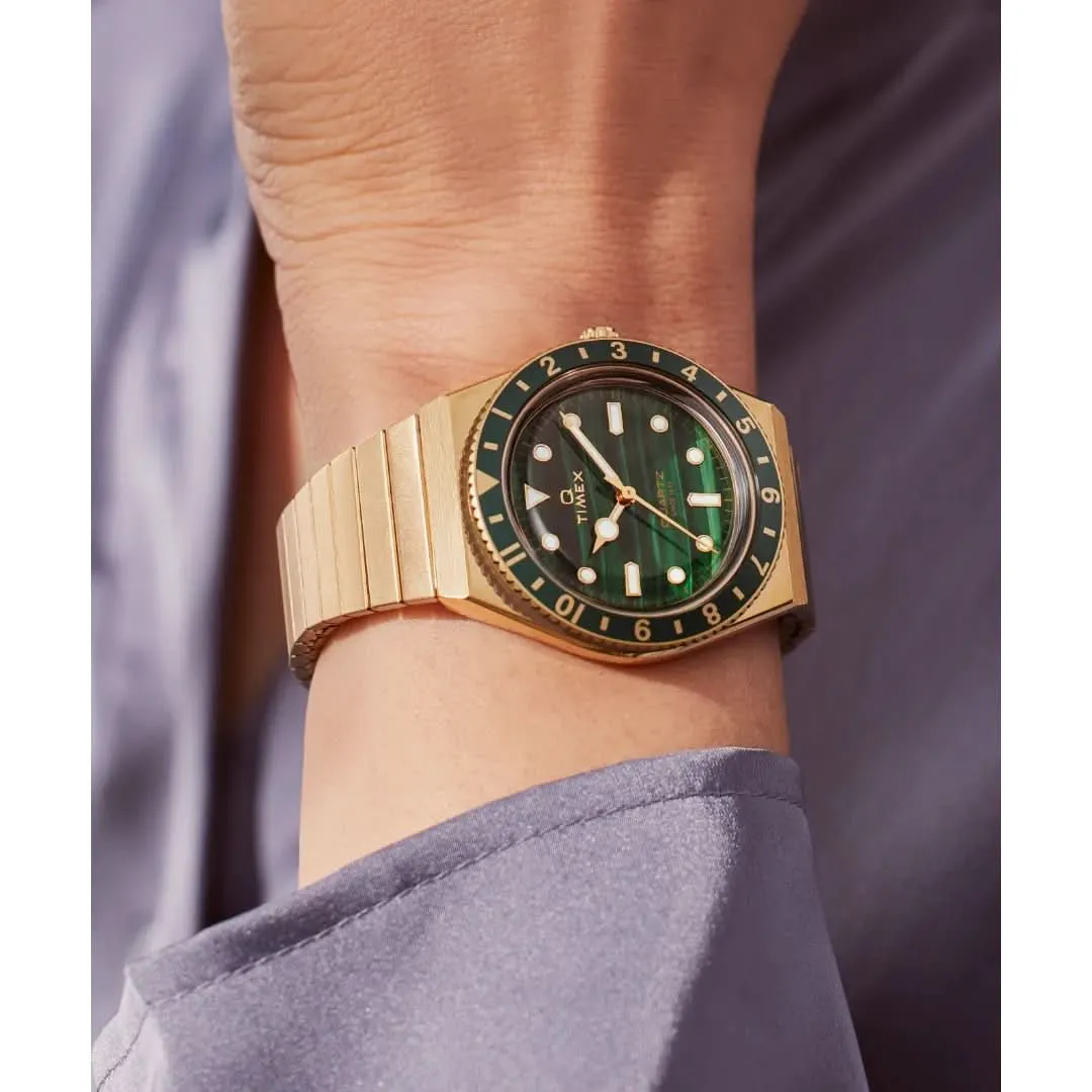 Timex Ladies Q Green Watch TW2V92200