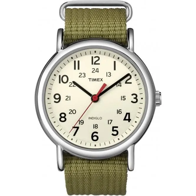 Timex Unisex Weekender Silver-Tone Watch T2N651