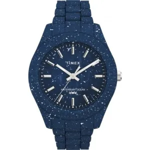 Timex Legacy Ocean Recycled Plastic Bracelet Watch TW2V37400