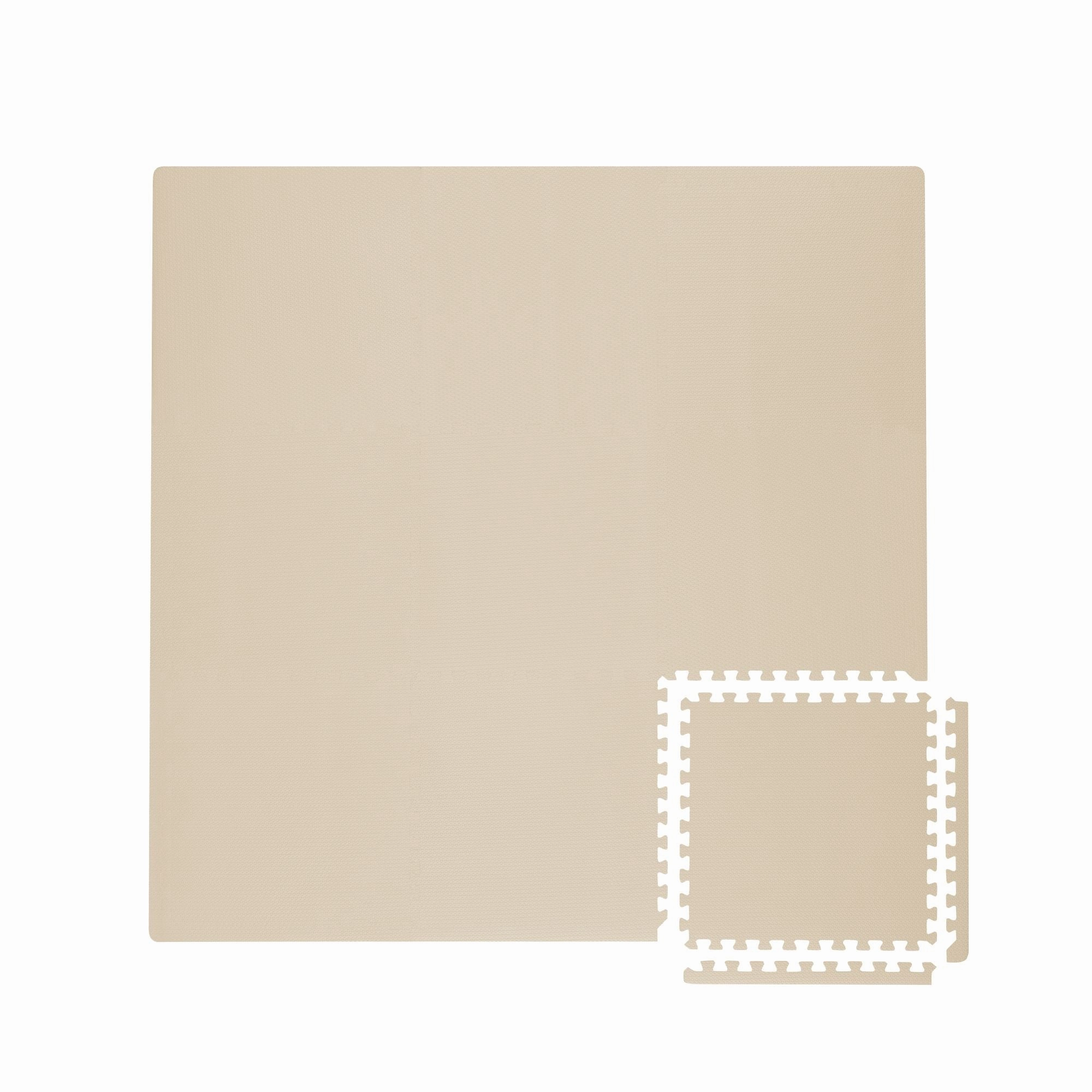 Toddlekind Classic Puzzle Playmat Clay 131x131cm - 9 Tiles & 12 Edging Borders