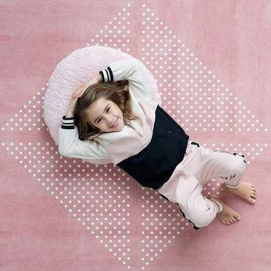 Toddlekind Prettier Puzzle Playmat Earth Ash Rose 120x180cm - 6 Tiles & 12 Edging Borders