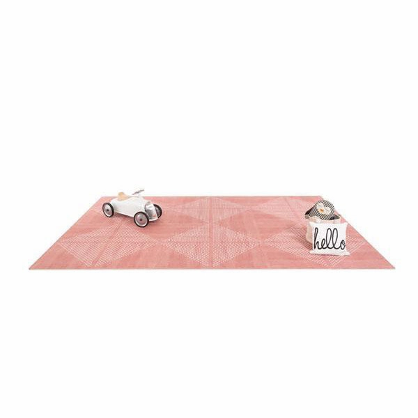 Toddlekind Prettier Puzzle Playmat Earth Ash Rose 120x180cm - 6 Tiles & 12 Edging Borders