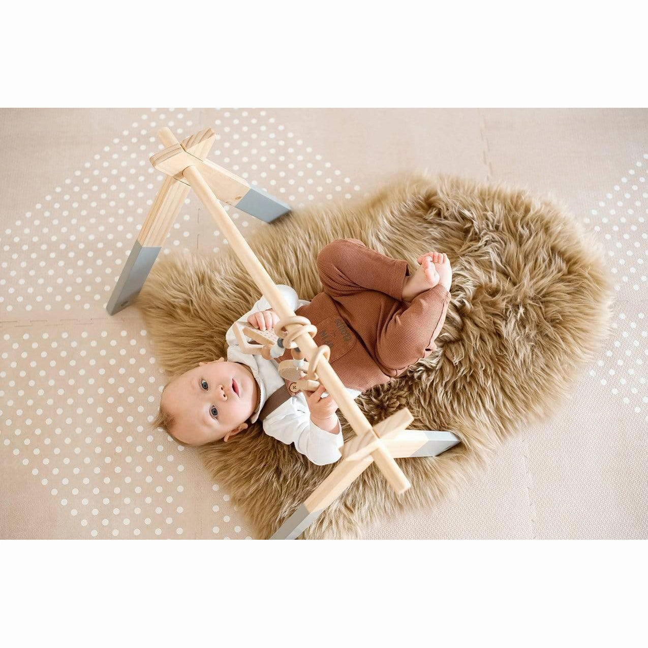 Toddlekind Prettier Puzzle Playmat Earth Clay 120x180cm - 6 Tiles & 12 Edging Borders