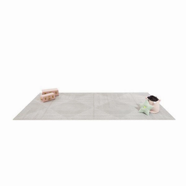 Toddlekind Prettier Puzzle Playmat Earth Dove 120x180cm - 6 Tiles & 12 Edging Borders