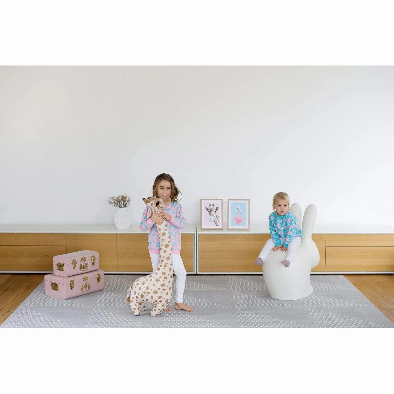 Toddlekind Prettier Puzzle Playmat Earth Dove 120x180cm - 6 Tiles & 12 Edging Borders