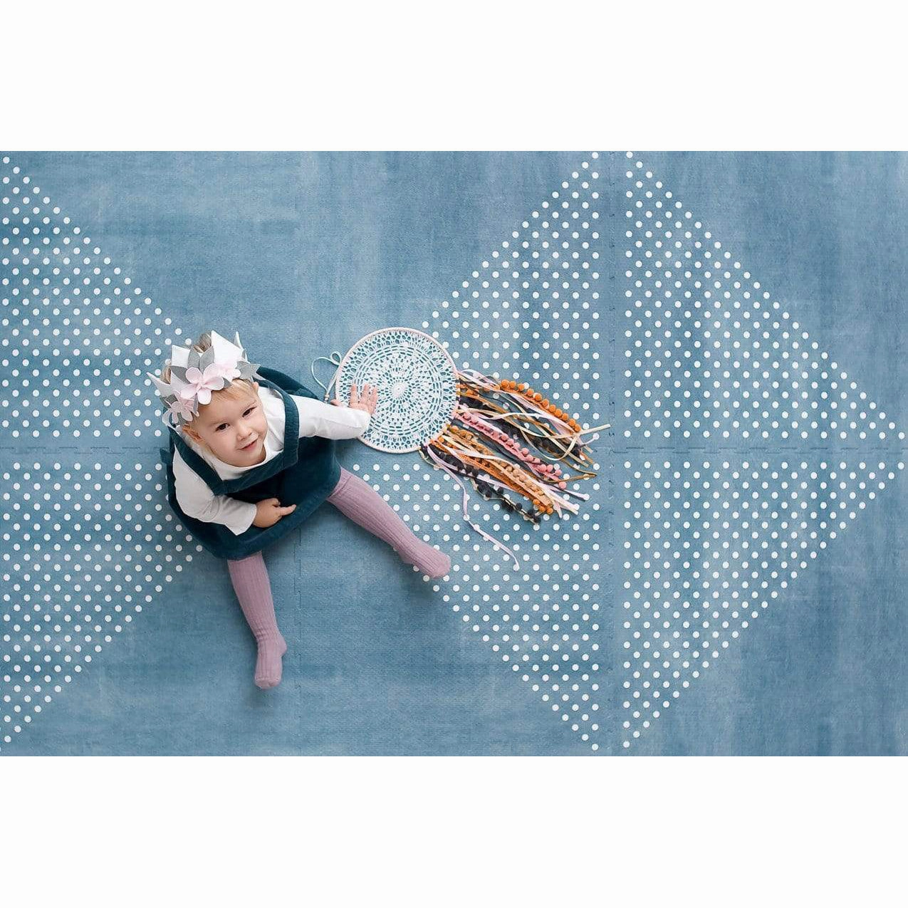 Toddlekind Prettier Puzzle Playmat Earth Marine 120x180cm - 6 Tiles & 12 Edging Borders