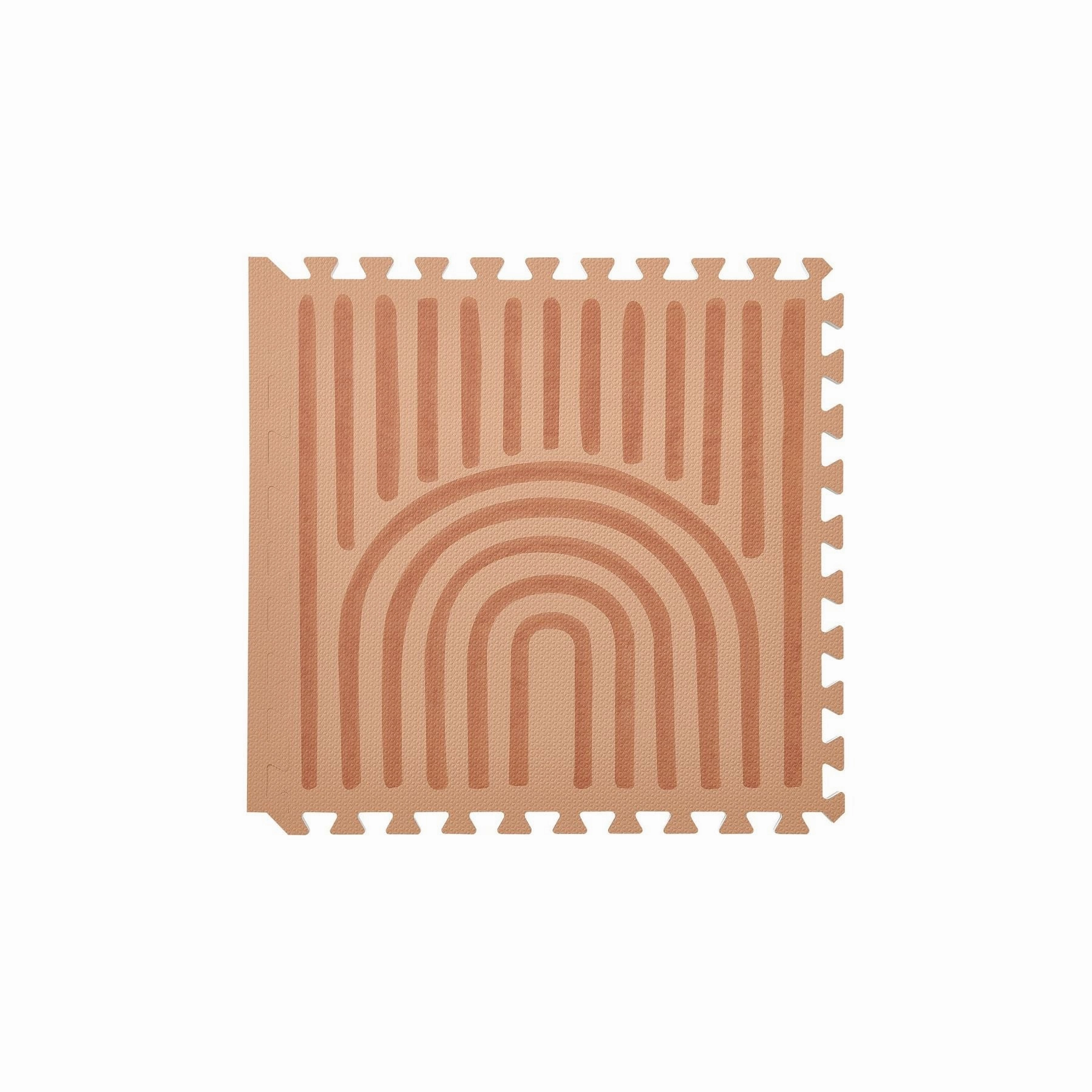 Toddlekind Prettier Puzzle Playmat Linear Camel 120x180cm - 6 Tiles & 12 Edging Borders