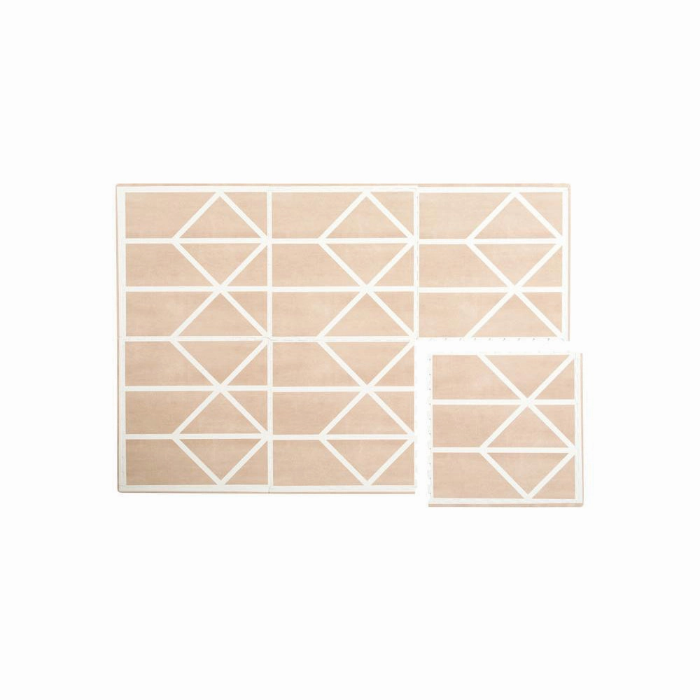 Toddlekind Prettier Puzzle Playmat Nordic Clay 120x180cm - 6 Tiles & 12 Edging Borders