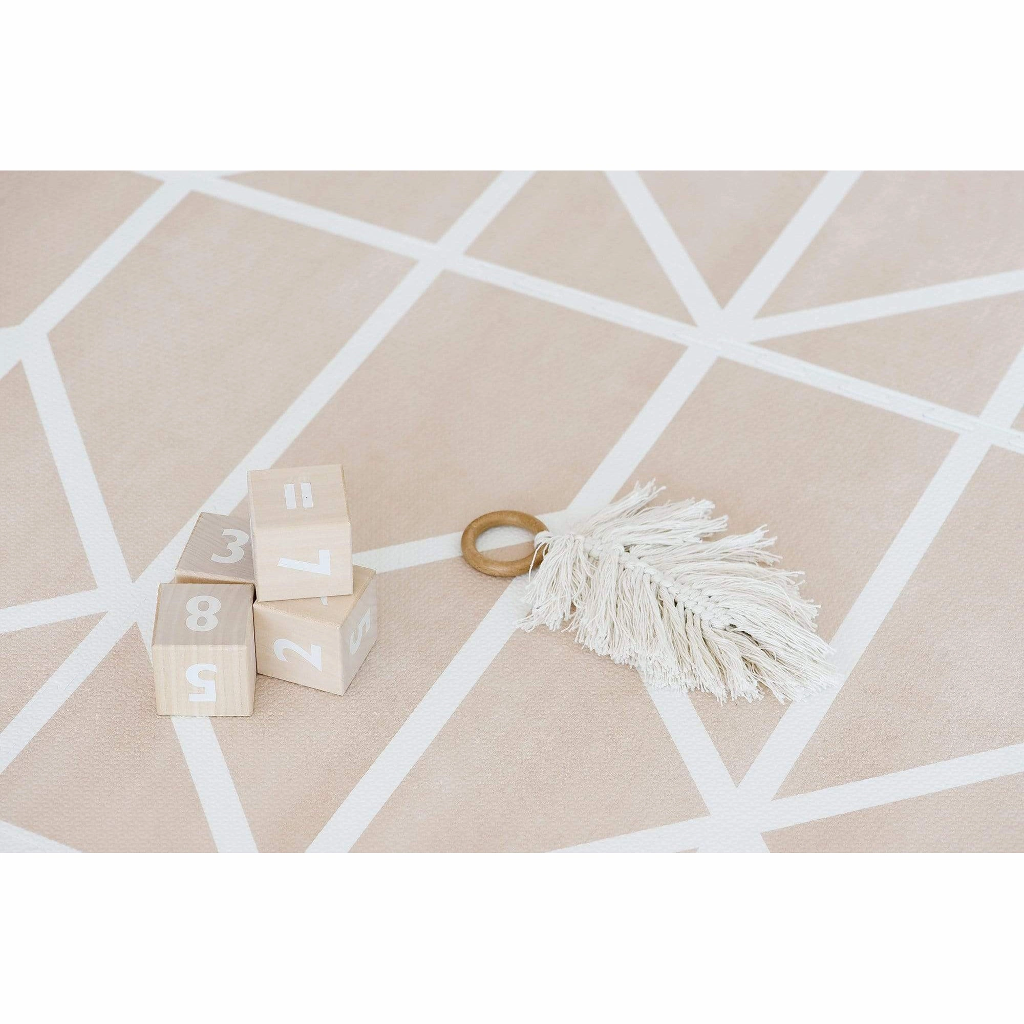 Toddlekind Prettier Puzzle Playmat Nordic Clay 120x180cm - 6 Tiles & 12 Edging Borders