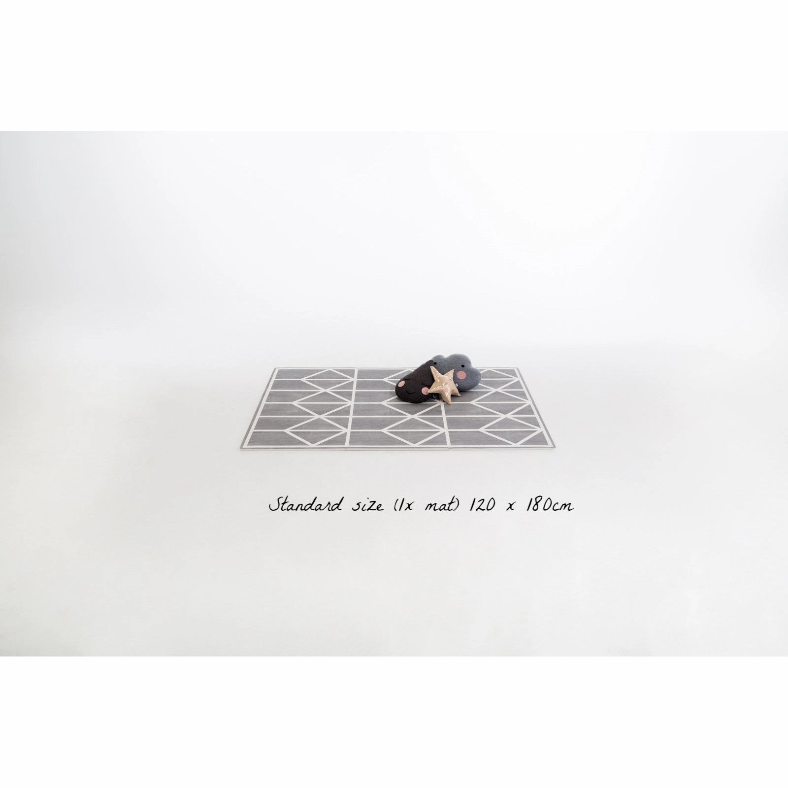 Toddlekind Prettier Puzzle Playmat Nordic Pebble 120x180cm - 6 Tiles & 12 Edging Borders