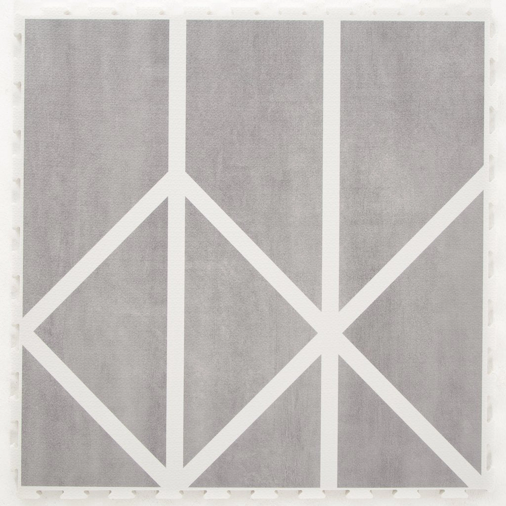 Toddlekind Prettier Puzzle Playmat Nordic Pebble 120x180cm - 6 Tiles & 12 Edging Borders