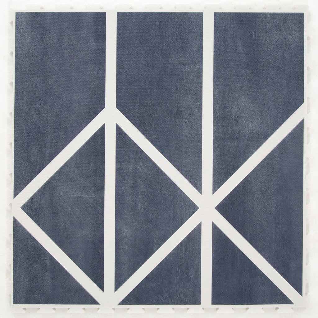 Toddlekind Prettier Puzzle Playmat Nordic Petroleum 120x180cm - 6 Tiles & 12 Edging Borders