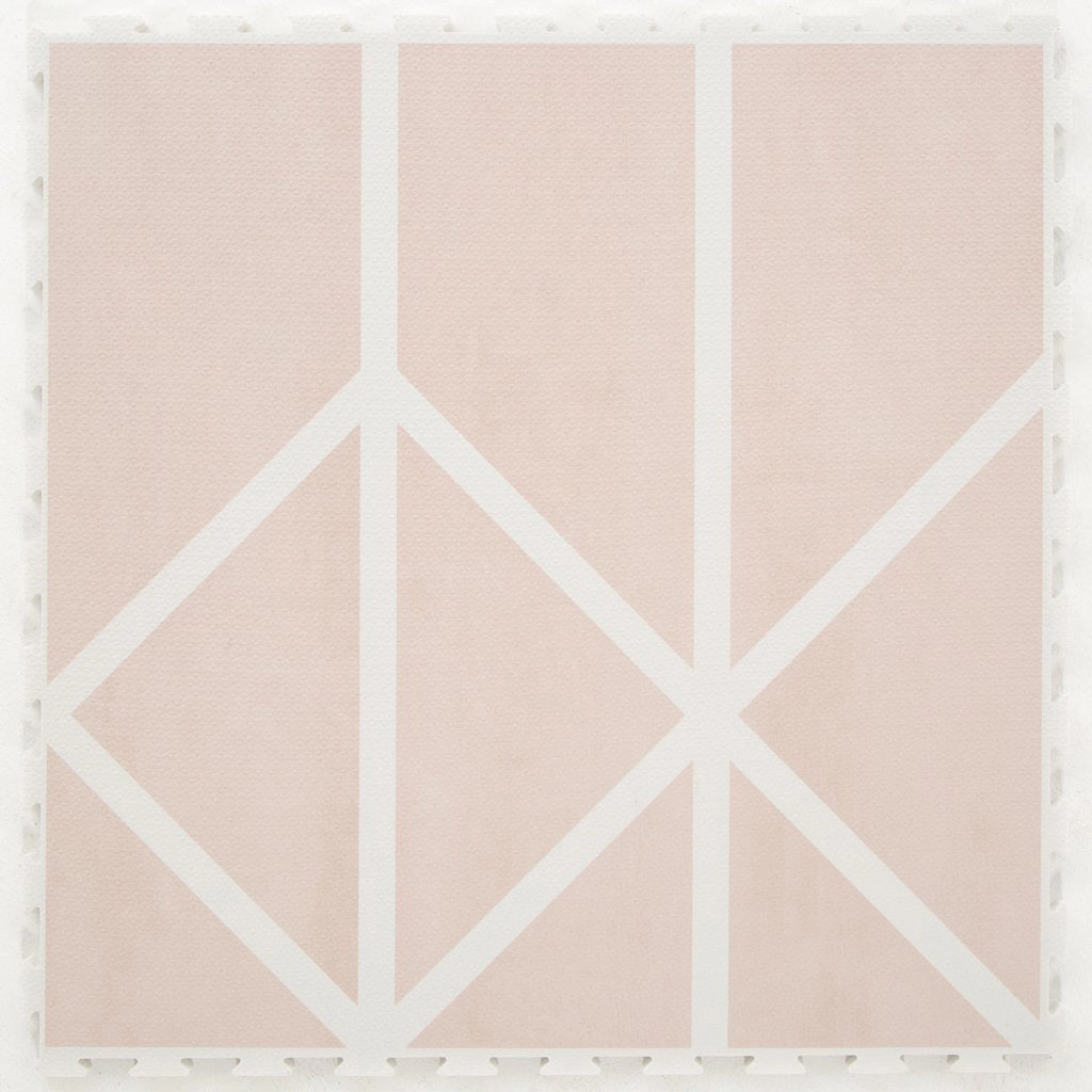 Toddlekind Prettier Puzzle Playmat Nordic Vintage Nude 120x180cm - 6 Tiles & 12 Edging Borders