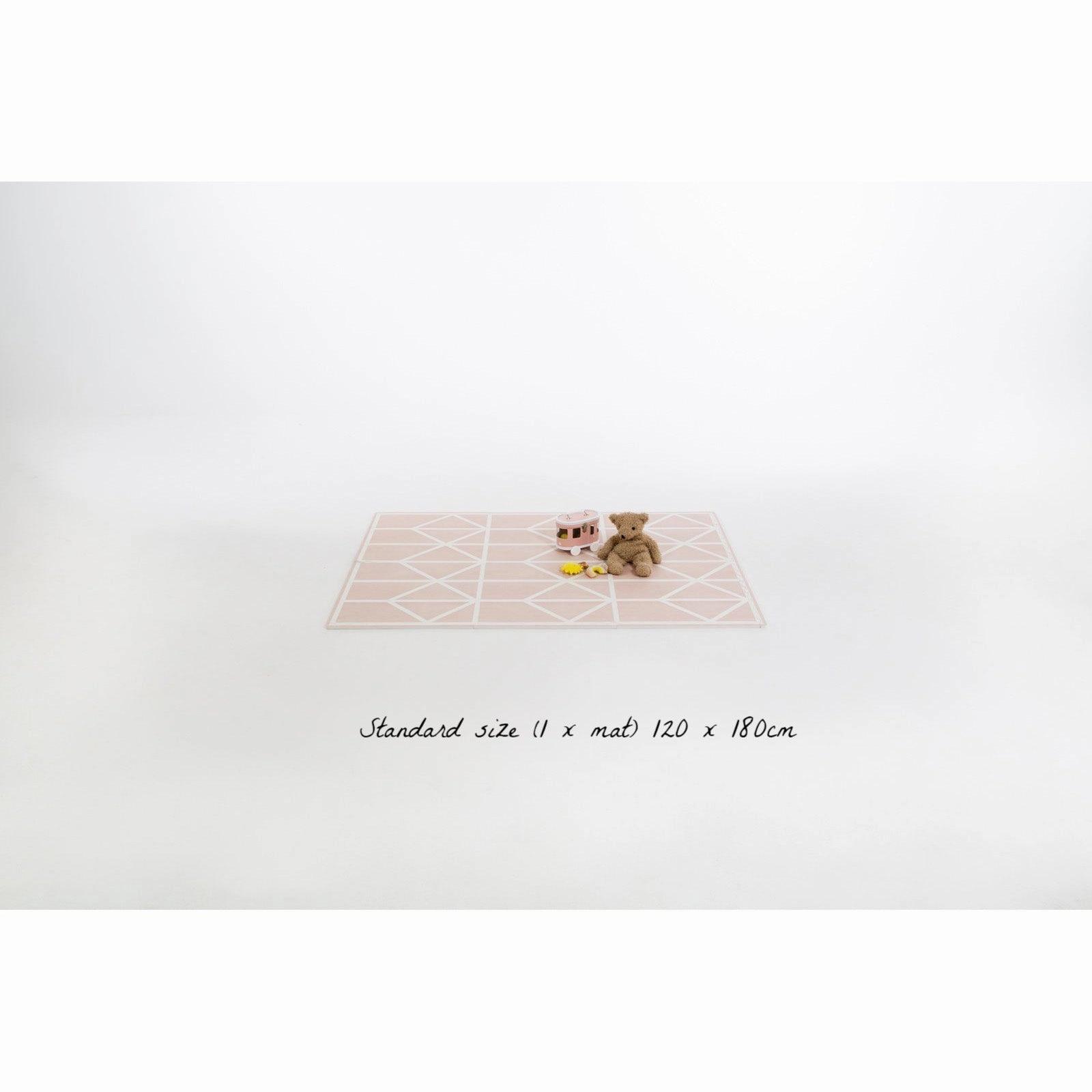 Toddlekind Prettier Puzzle Playmat Nordic Vintage Nude 120x180cm - 6 Tiles & 12 Edging Borders