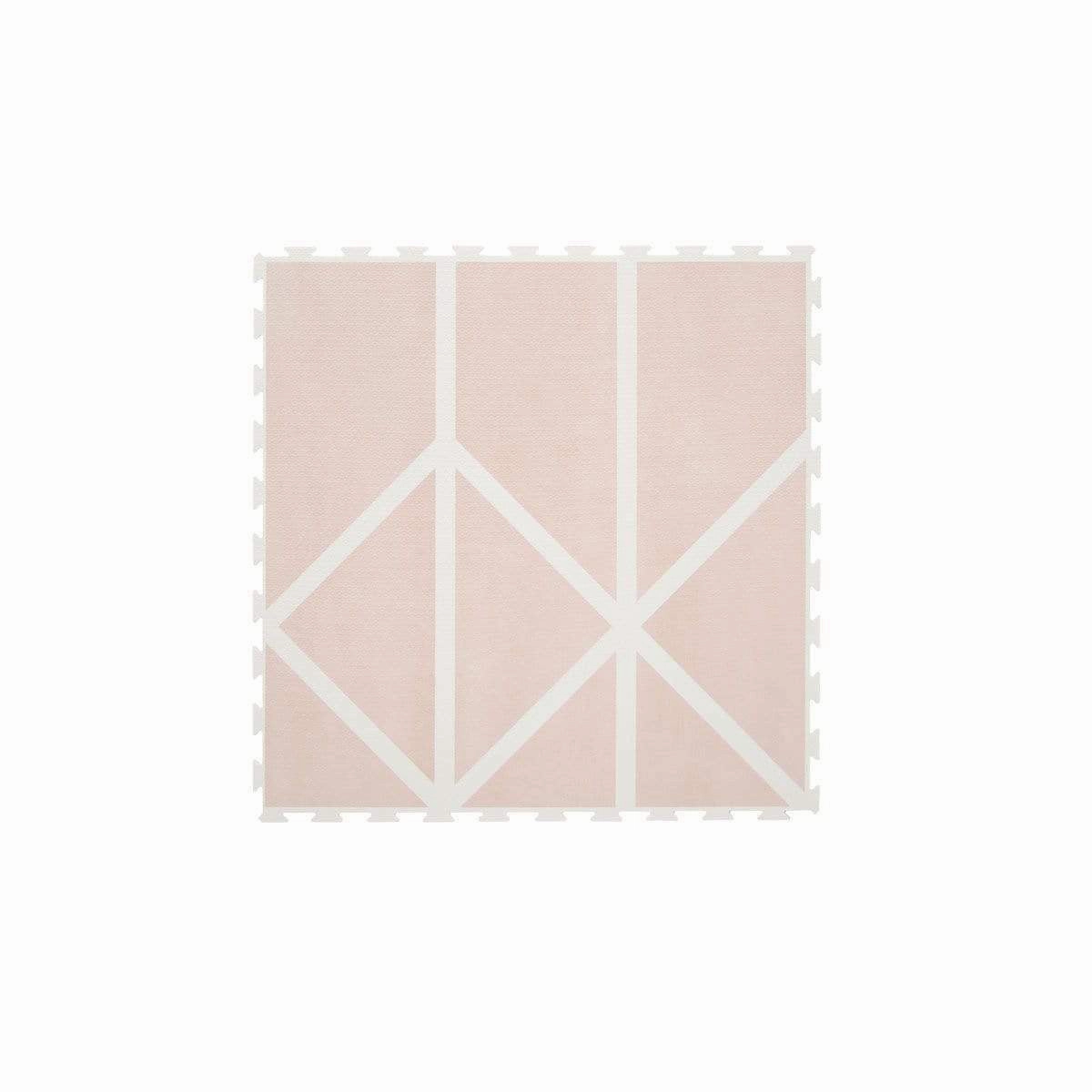 Toddlekind Prettier Puzzle Playmat Nordic Vintage Nude 120x180cm - 6 Tiles & 12 Edging Borders