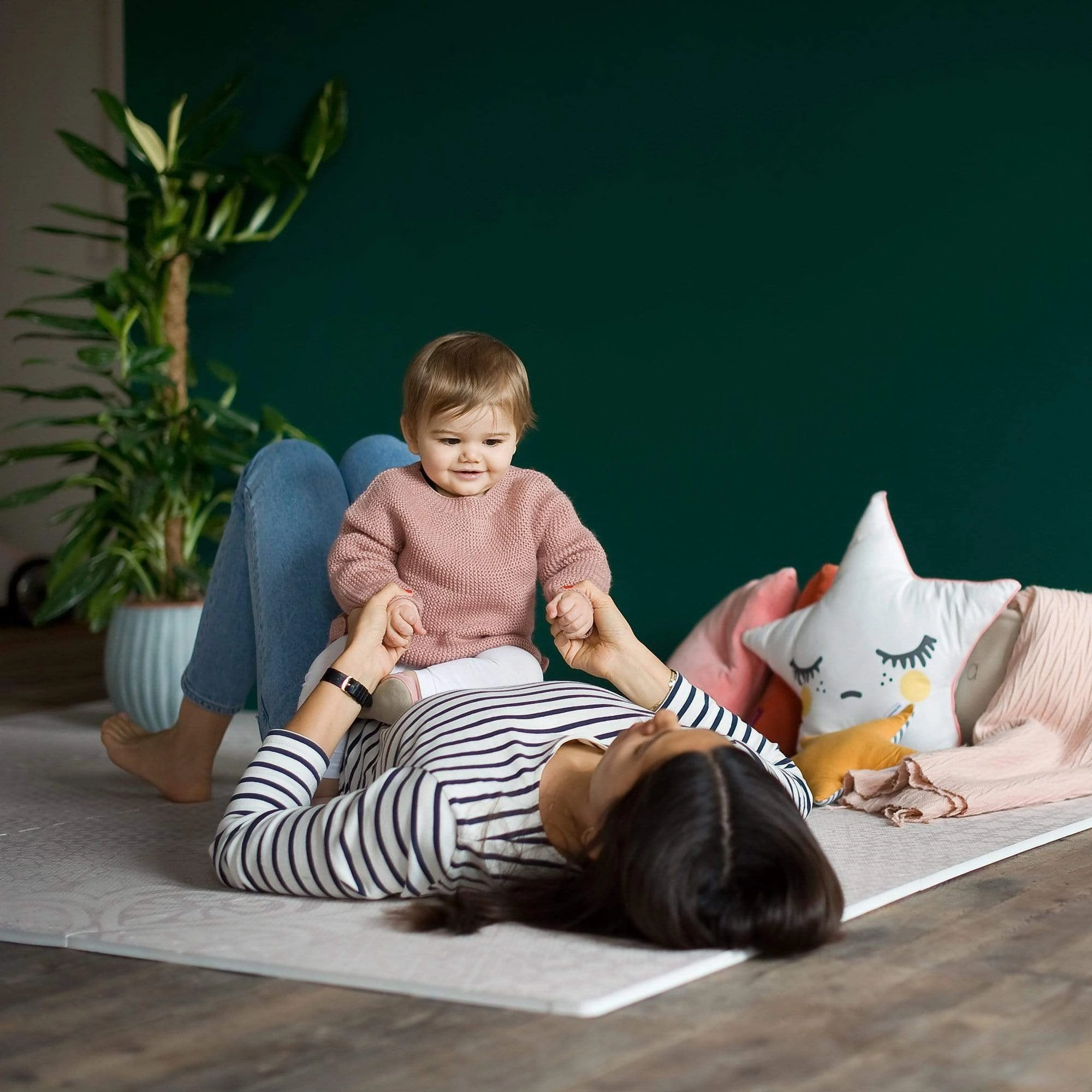 Toddlekind Prettier Puzzle Playmat Persian Sand 120x180cm - 6 Tiles & 10 Edging Borders