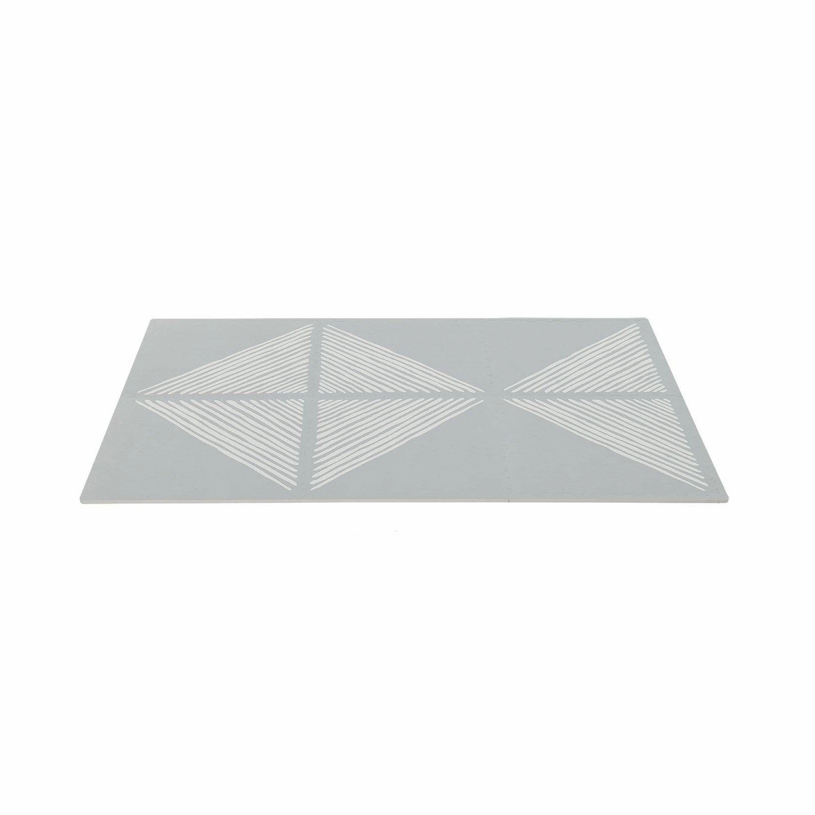 Toddlekind Prettier Puzzle Playmat Sandy Lines Stone 120x180cm - 6 Tiles & 12 Edging Borders