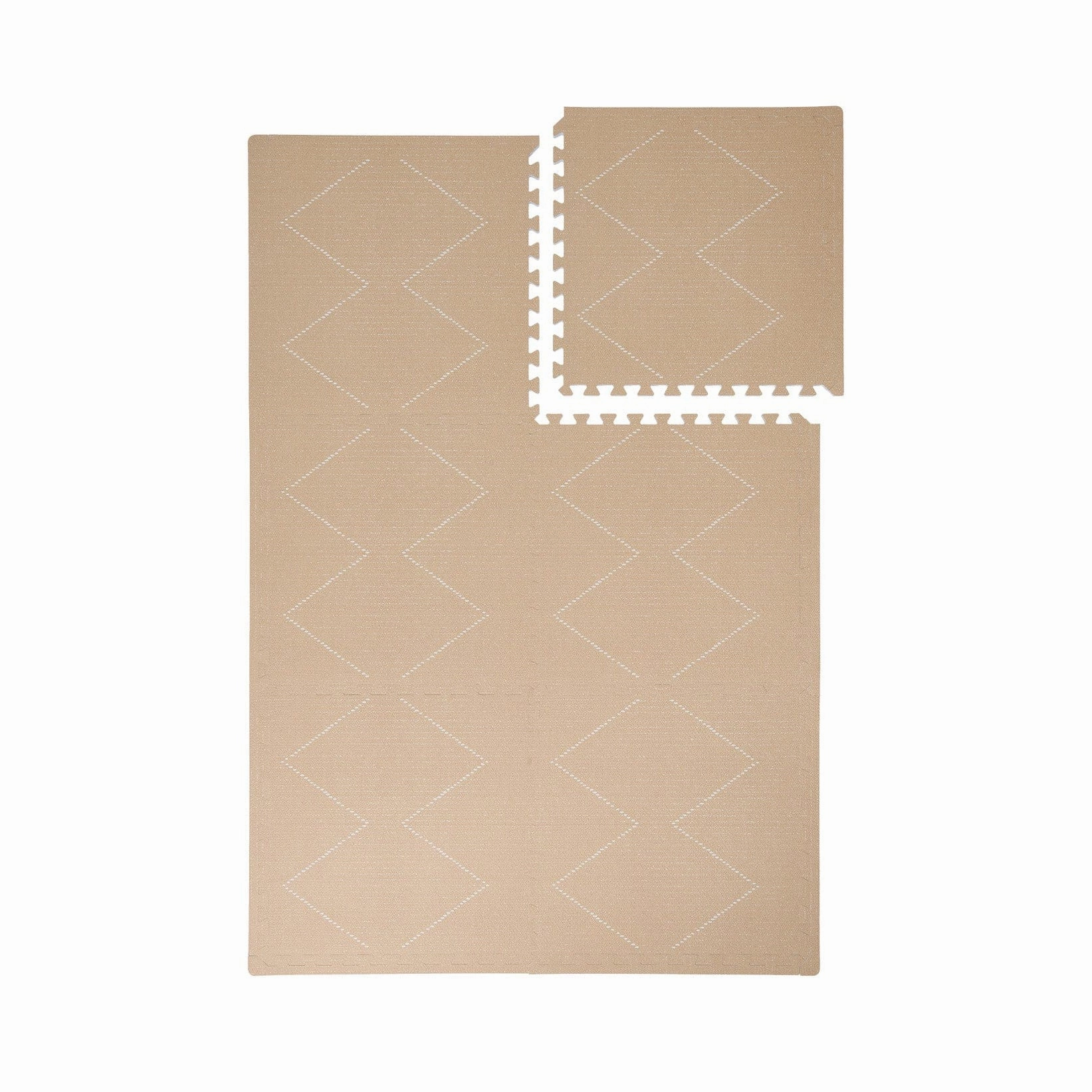 Toddlekind Prettier Puzzle Playmat Tulum Sandstone 120x180cm - 6 Tiles & 12 Edging Borders