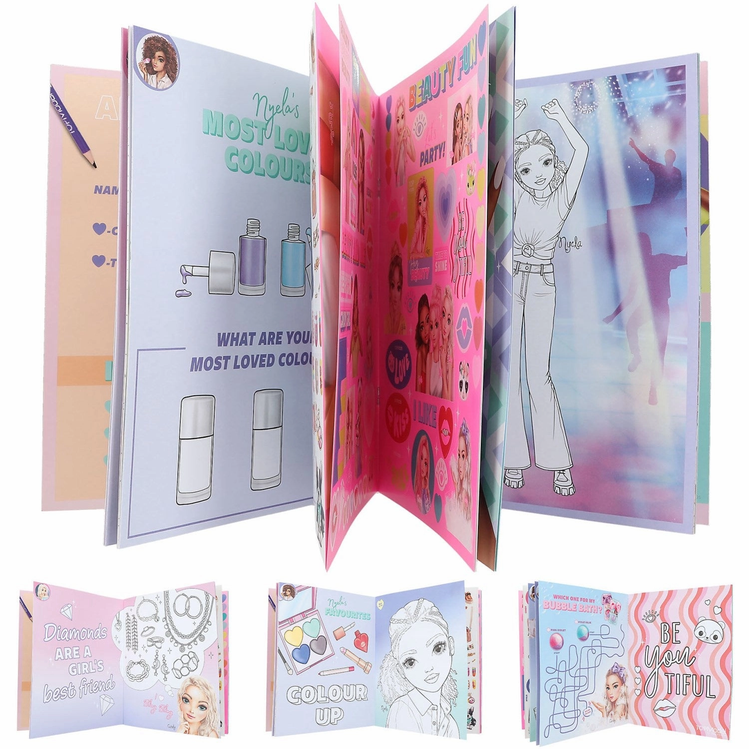 TOPModel Coloring Book Beauty Fun