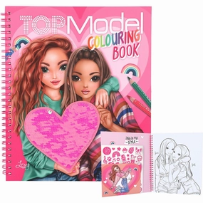 TOPModel Coloring Book M/Pailletter