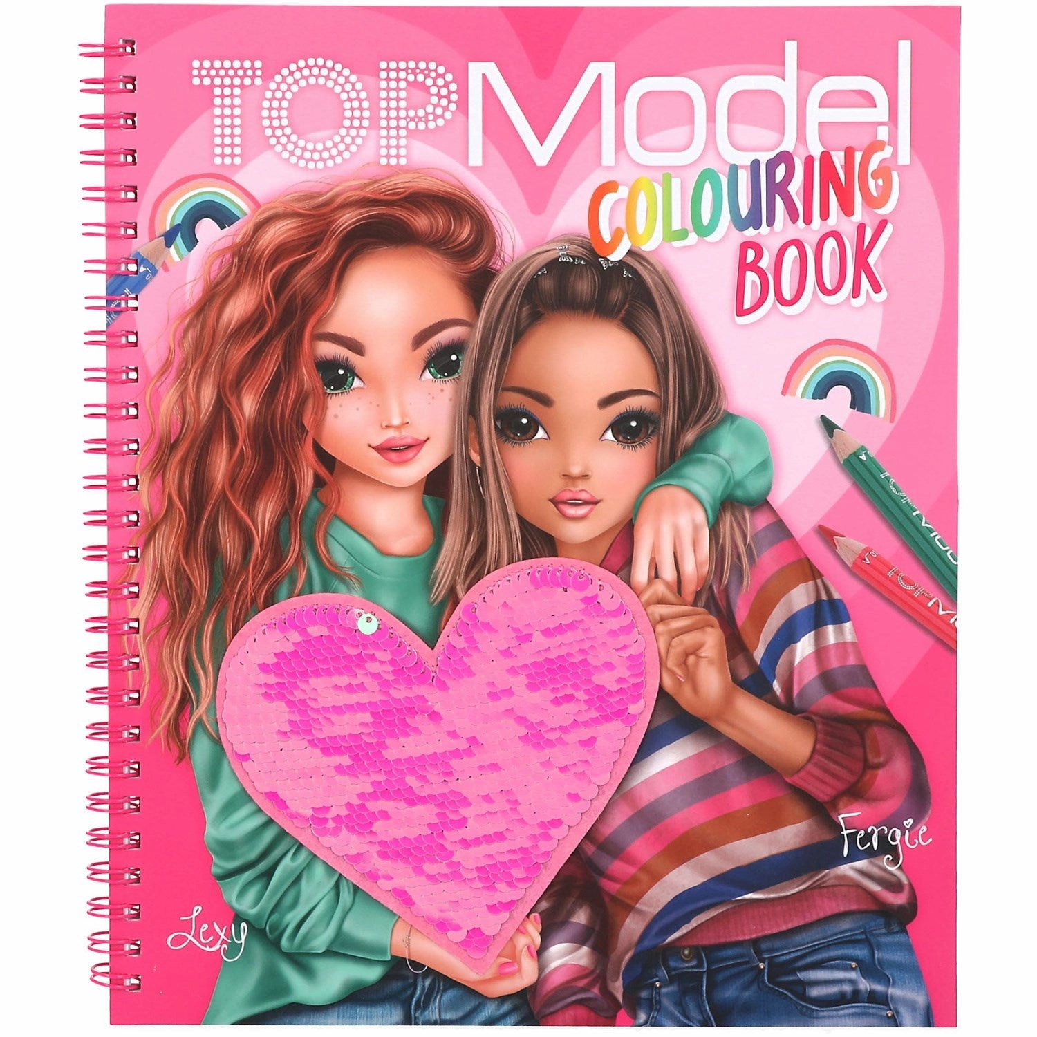 TOPModel Coloring Book M/Pailletter